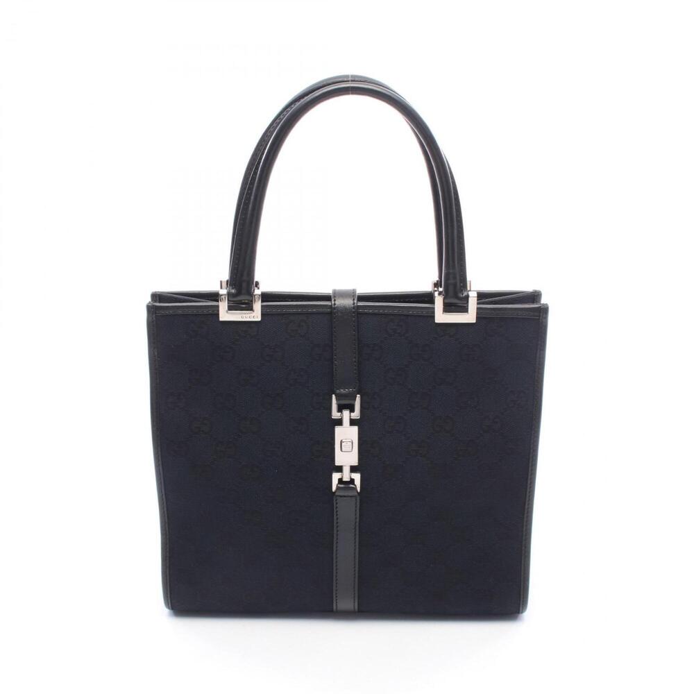 Gucci Jackie GG Canvas Handbag, and Leather, Women's, Black, 002-1065